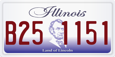 IL license plate B251151