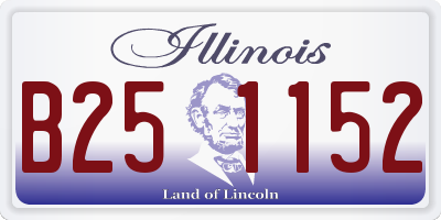 IL license plate B251152
