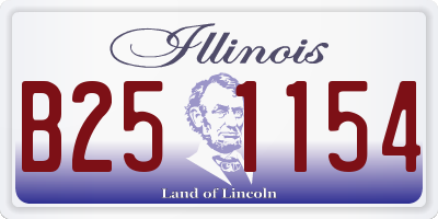 IL license plate B251154