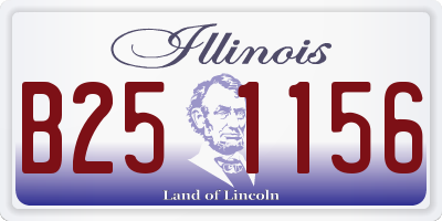 IL license plate B251156