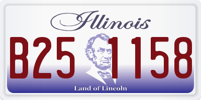 IL license plate B251158