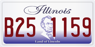 IL license plate B251159