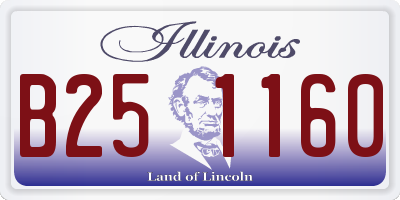 IL license plate B251160