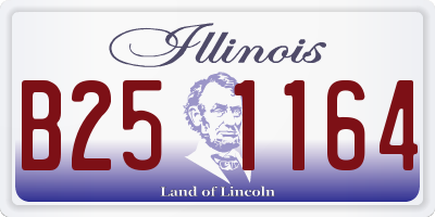 IL license plate B251164