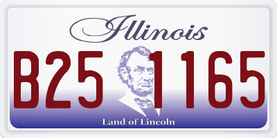 IL license plate B251165