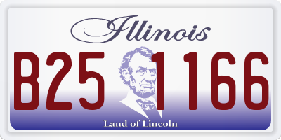 IL license plate B251166