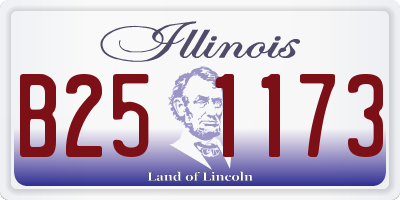 IL license plate B251173