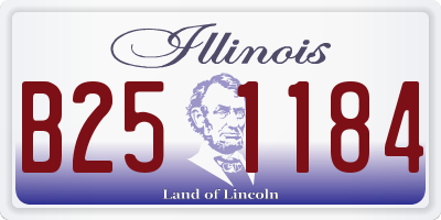 IL license plate B251184