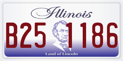 IL license plate B251186