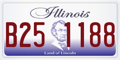 IL license plate B251188
