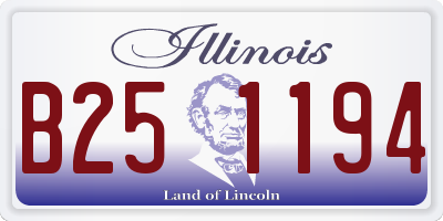 IL license plate B251194