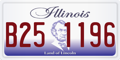 IL license plate B251196