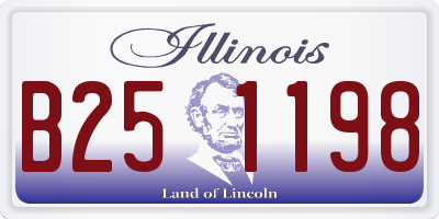 IL license plate B251198