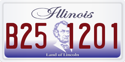 IL license plate B251201
