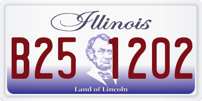 IL license plate B251202