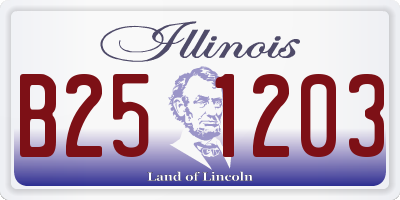 IL license plate B251203
