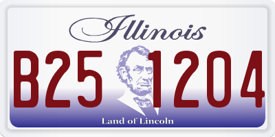 IL license plate B251204