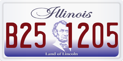 IL license plate B251205