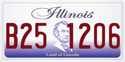 IL license plate B251206