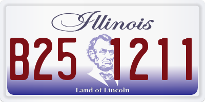 IL license plate B251211