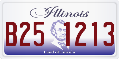 IL license plate B251213