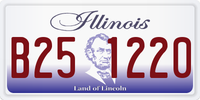 IL license plate B251220