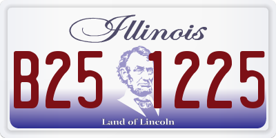 IL license plate B251225