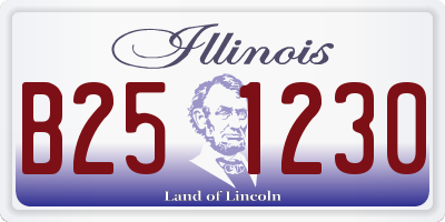 IL license plate B251230