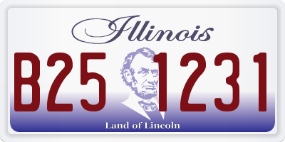 IL license plate B251231