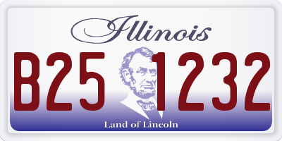 IL license plate B251232