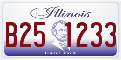 IL license plate B251233
