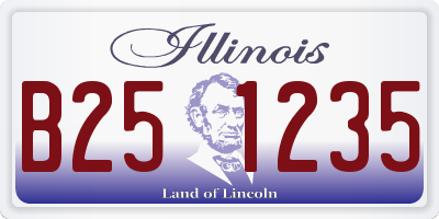 IL license plate B251235