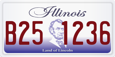 IL license plate B251236