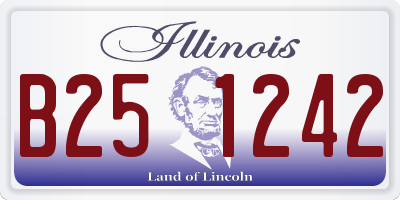 IL license plate B251242