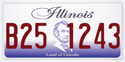 IL license plate B251243