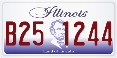 IL license plate B251244