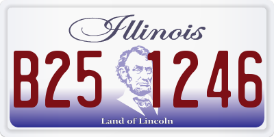IL license plate B251246