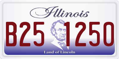 IL license plate B251250