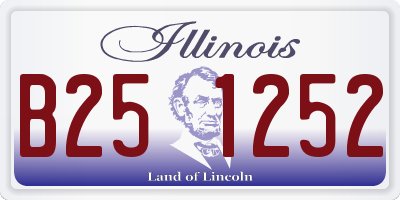 IL license plate B251252