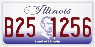 IL license plate B251256