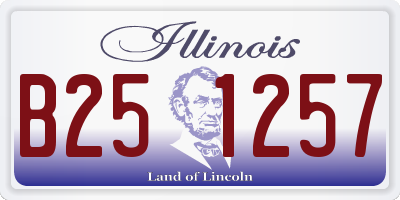IL license plate B251257