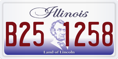 IL license plate B251258