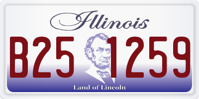 IL license plate B251259