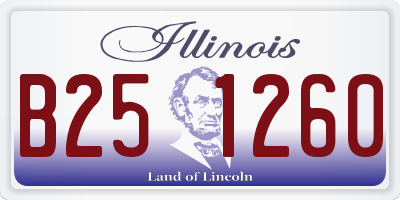 IL license plate B251260