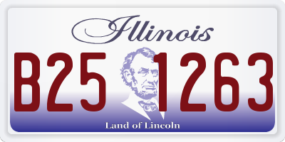 IL license plate B251263
