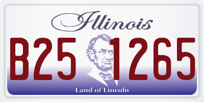 IL license plate B251265