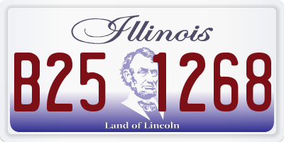 IL license plate B251268