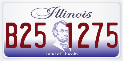 IL license plate B251275