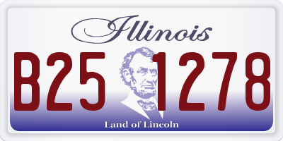 IL license plate B251278