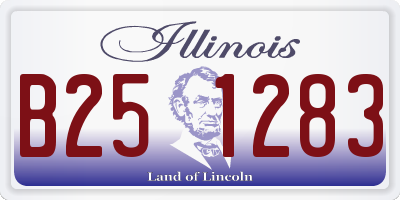IL license plate B251283